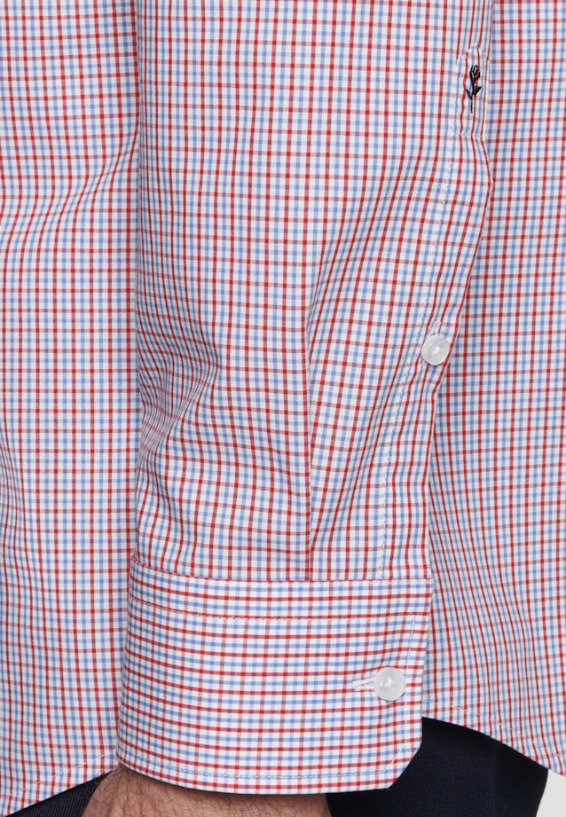 Bügelfreies Popeline Business Hemd in Regular mit Kentkragen in Rot |  Seidensticker Onlineshop
