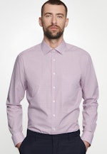 Regular Business Shirt Check in Red |  Seidensticker Onlineshop
