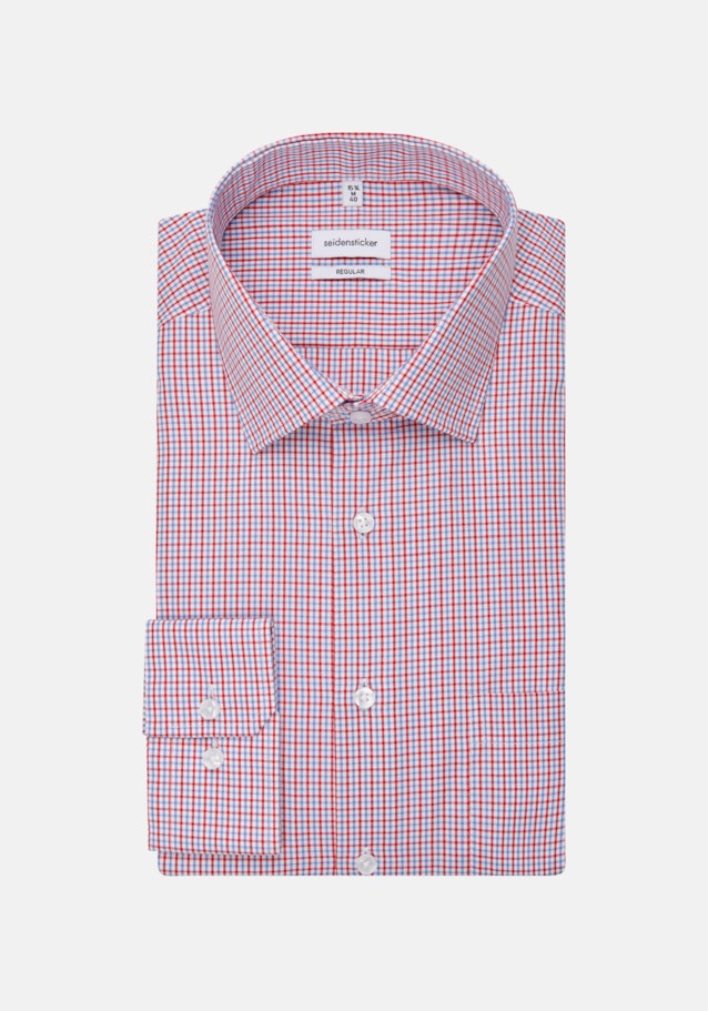 Non-iron Poplin Business Shirt in Regular with Kent-Collar in Red |  Seidensticker Onlineshop