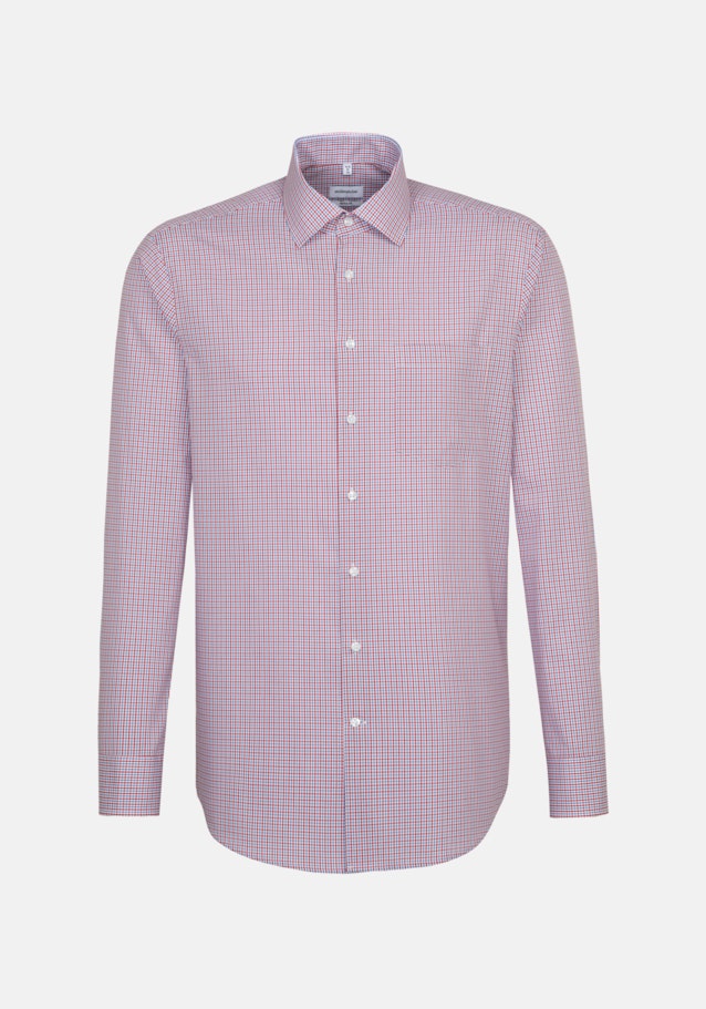 Non-iron Poplin Business Shirt in Regular with Kent-Collar in Red |  Seidensticker Onlineshop