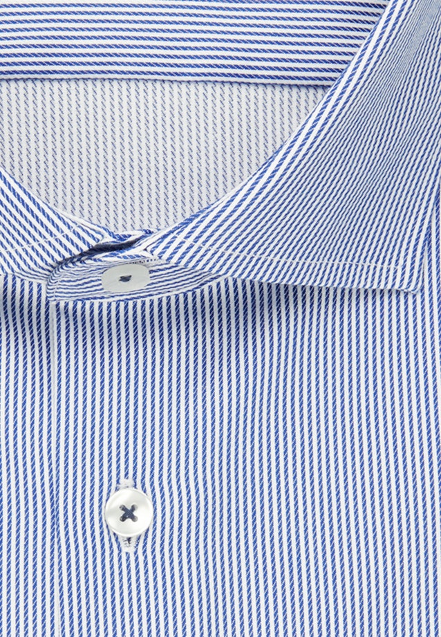 Slim Business Hemd Streifen in Mittelblau |  Seidensticker Onlineshop