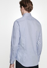 Slim Business Hemd Streifen in Mittelblau |  Seidensticker Onlineshop