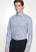 Slim Business Hemd Streifen in Mittelblau |  Seidensticker Onlineshop