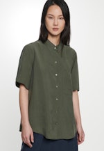 Regular fit Hemdbluse Uni in Grün |  Seidensticker Onlineshop