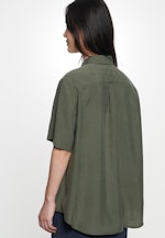 Regular fit Hemdbluse Uni in Grün |  Seidensticker Onlineshop