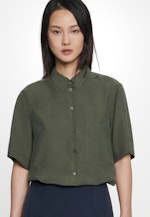 Regular fit Hemdbluse Uni in Grün |  Seidensticker Onlineshop