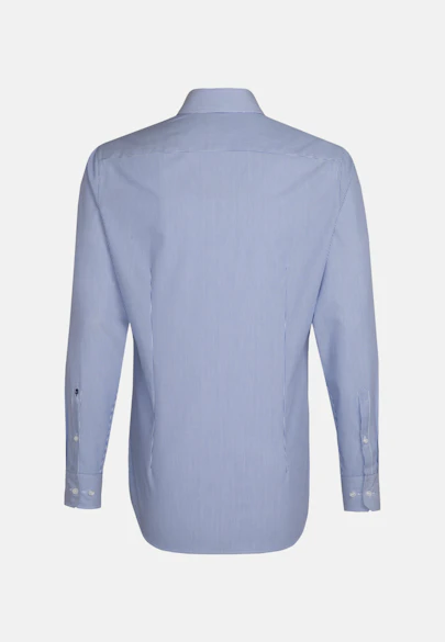 Shaped Business shirt Stripes in Medium blue |  Seidensticker Onlineshop