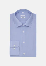 Shaped Business shirt Stripes in Medium blue |  Seidensticker Onlineshop