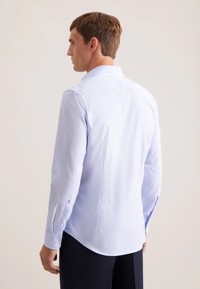 Shaped Chemise d'affaires Rayures in Bleu Clair |  Seidensticker Onlineshop