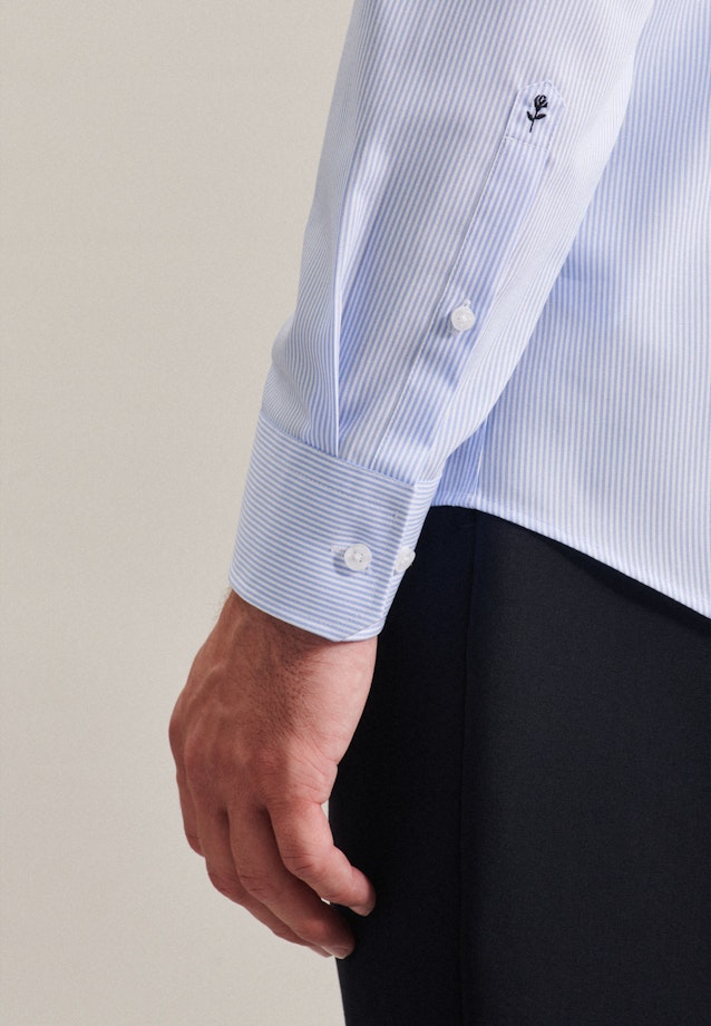 Shaped Business shirt Stripes in Light Blue |  Seidensticker Onlineshop