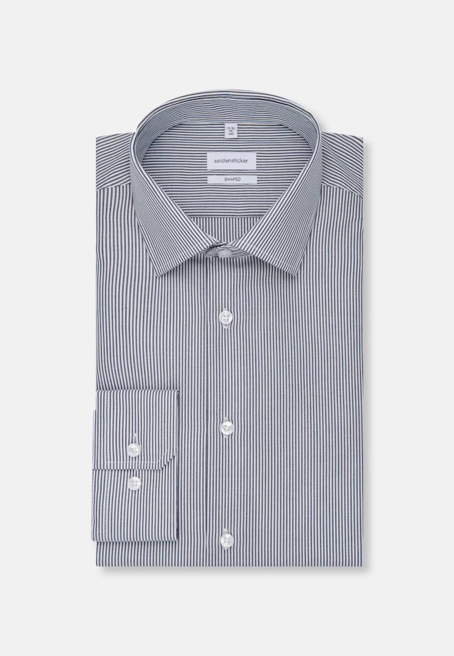 Shaped Business shirt Stripes in Dark Blue |  Seidensticker Onlineshop
