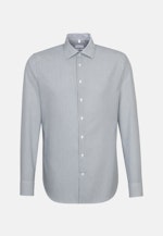 Non-iron Poplin Business Shirt in Shaped with Kent-Collar in Dark Blue |  Seidensticker Onlineshop