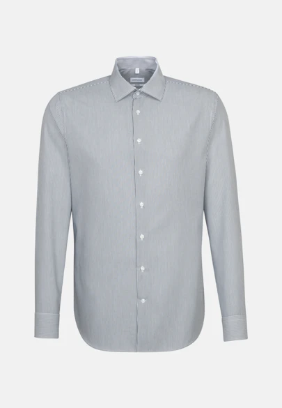 Shaped Business shirt Stripes in Dark Blue |  Seidensticker Onlineshop