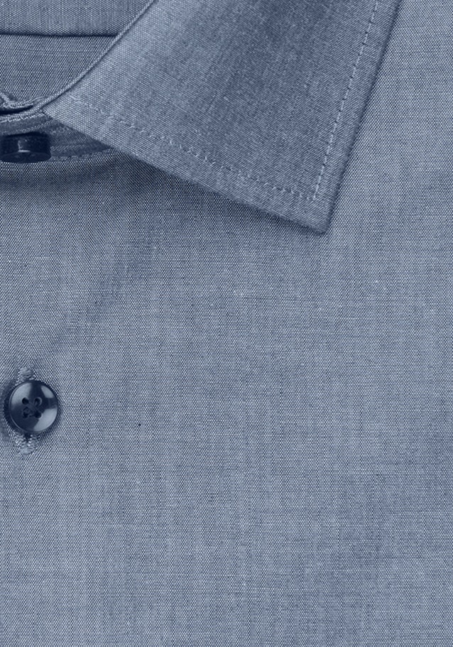 Non-iron Chambray Business Shirt in Regular with Kent-Collar in Dark Blue |  Seidensticker Onlineshop