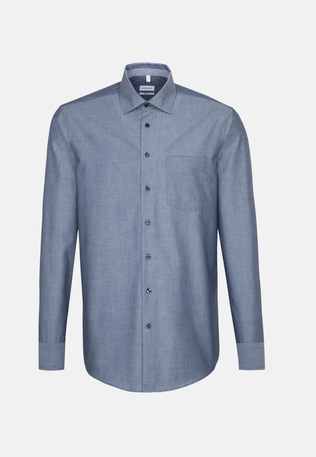 Regular Business Hemd Uni in Dunkelblau |  Seidensticker Onlineshop