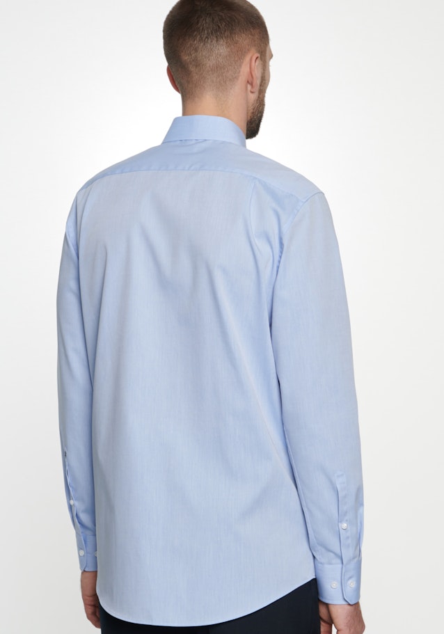 Non-iron Chambray Business Shirt in Regular with Kent-Collar in Light Blue |  Seidensticker Onlineshop