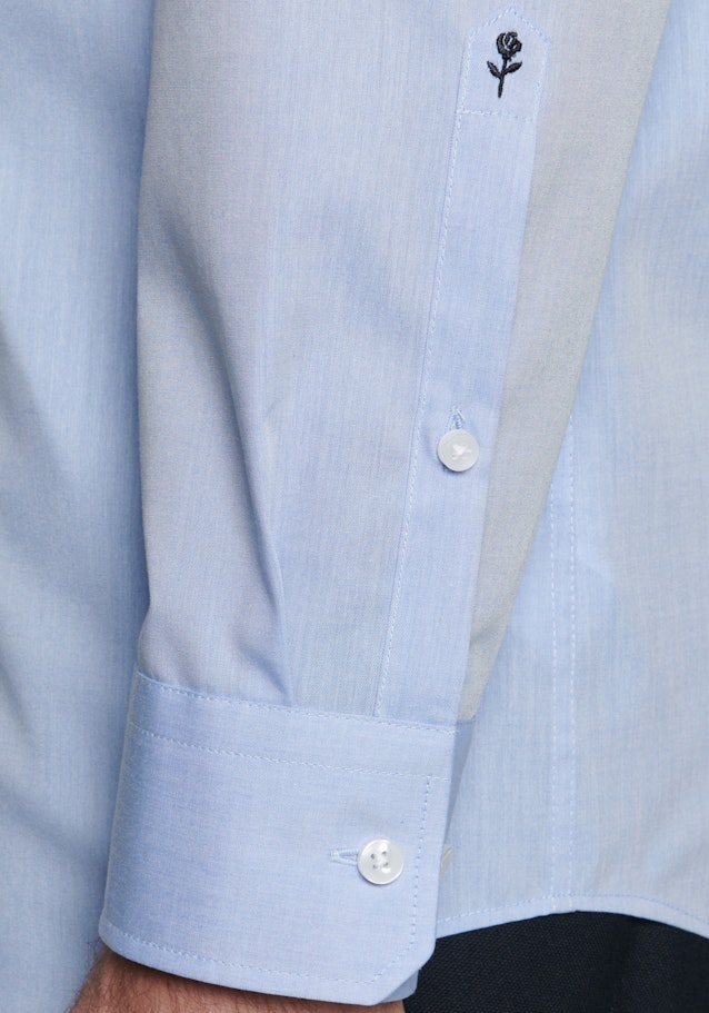 Non-iron Chambray Business Shirt in Regular with Kent-Collar in Light Blue |  Seidensticker Onlineshop