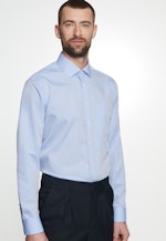 Regular Chemise Business uni in Bleu Clair |  Seidensticker Onlineshop