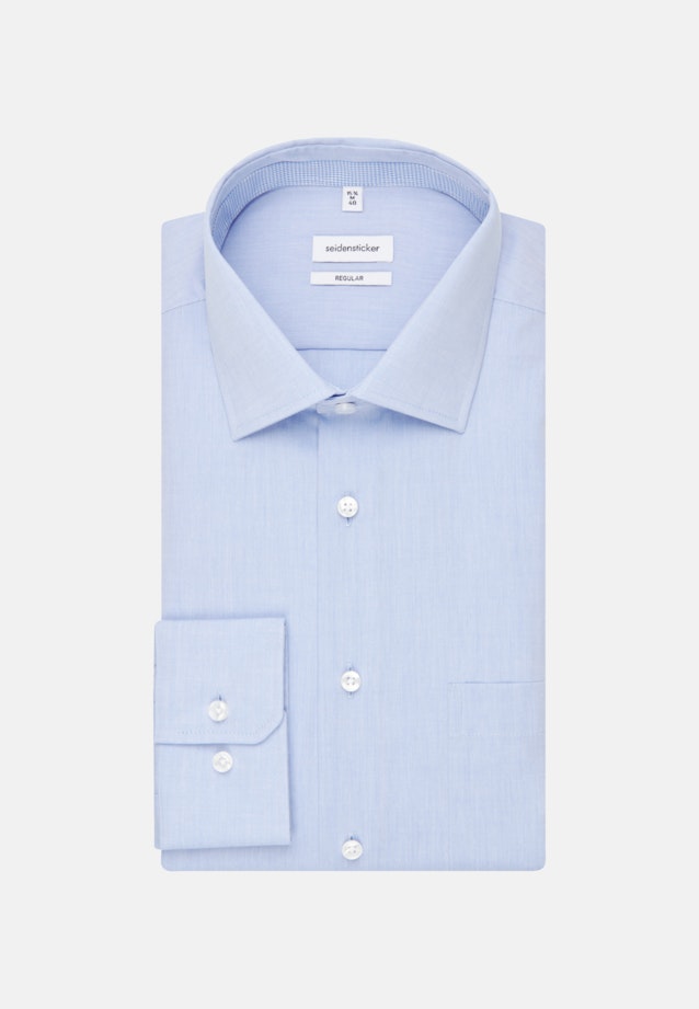 Regular Chemise Business uni in Bleu Clair |  Seidensticker Onlineshop