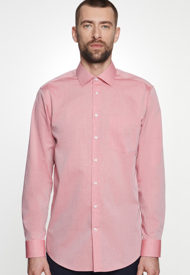 Chemise Business Regular Chambray Col Kent in Rouge |  Seidensticker Onlineshop