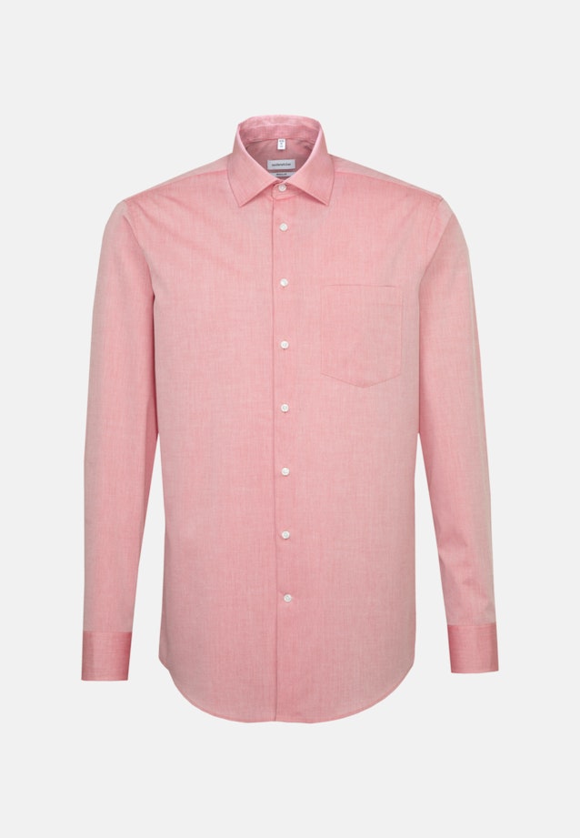 Chemise Business Regular Chambray Col Kent in Rouge |  Seidensticker Onlineshop