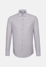 Non-iron Poplin Business Shirt in Slim with Kent-Collar in Dark Blue |  Seidensticker Onlineshop