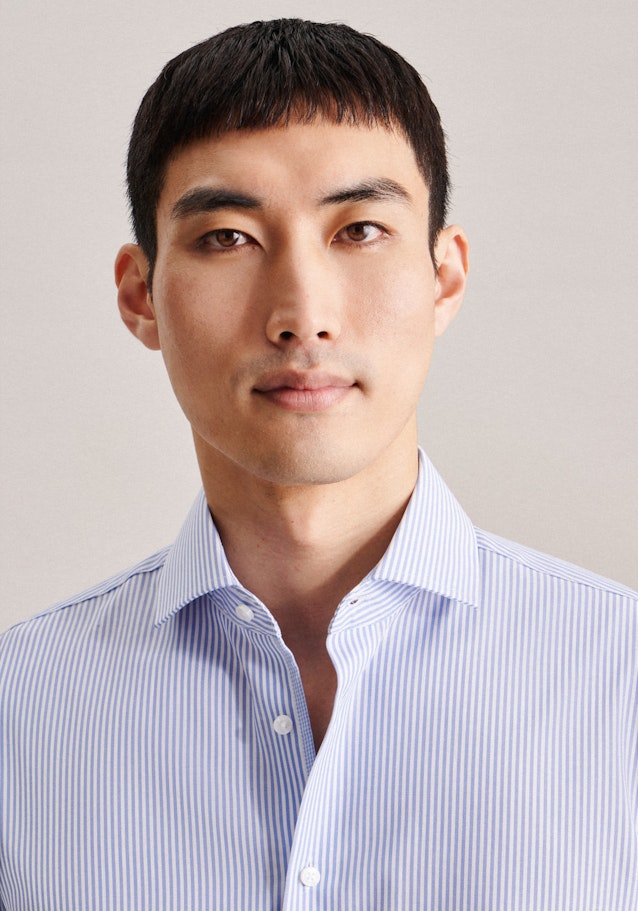 Slim Business Shirt Stripes in Light Blue | Seidensticker Onlineshop