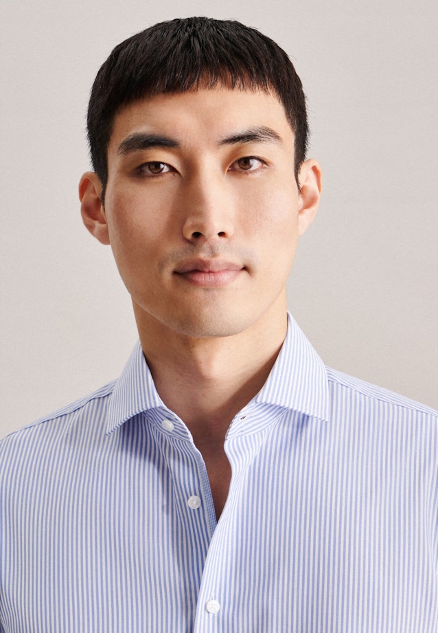 Slim Business Hemd Streifen in Hellblau |  Seidensticker Onlineshop