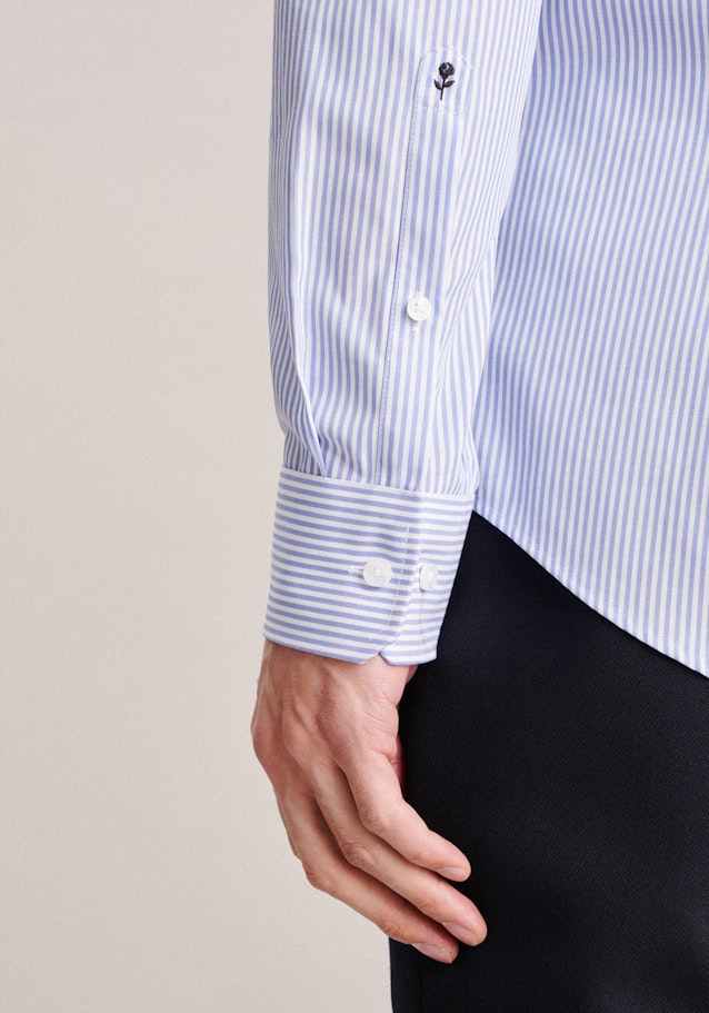 Slim Business Shirt Stripes in Light Blue | Seidensticker Onlineshop