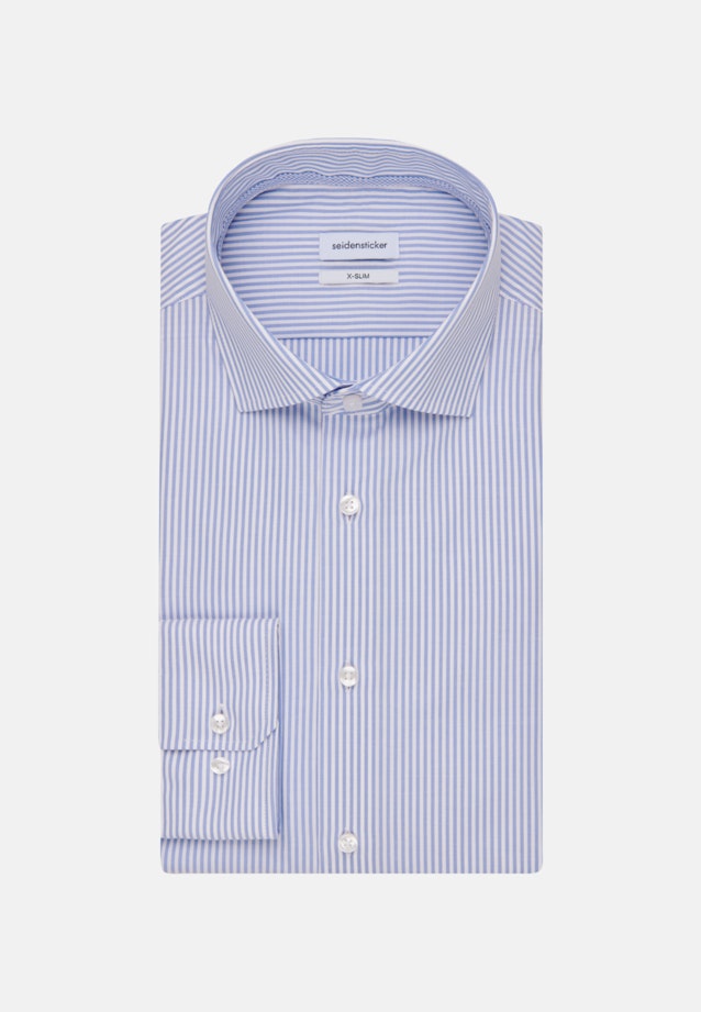 Non-iron Poplin Business Shirt in Slim with Kent-Collar in Light Blue |  Seidensticker Onlineshop