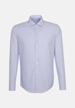 Non-iron Poplin Business Shirt in Slim with Kent-Collar in Light Blue |  Seidensticker Onlineshop