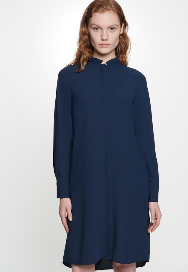 Kleid Uni in Dunkelblau |  Seidensticker Onlineshop