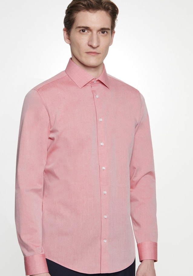 Shaped Business Shirt Uni in Red | Seidensticker Onlineshop