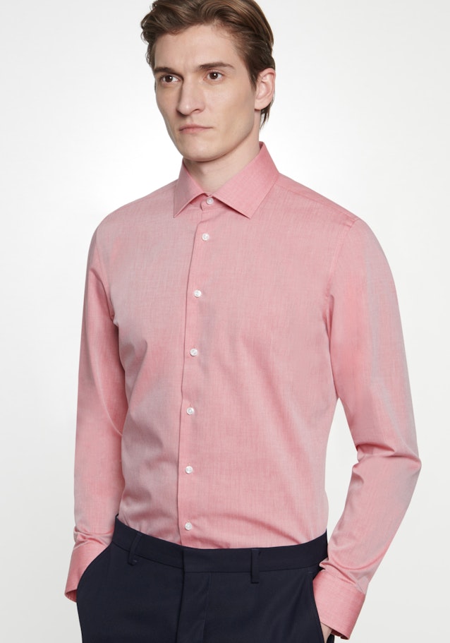 Shaped Business Shirt Uni in Red | Seidensticker Onlineshop