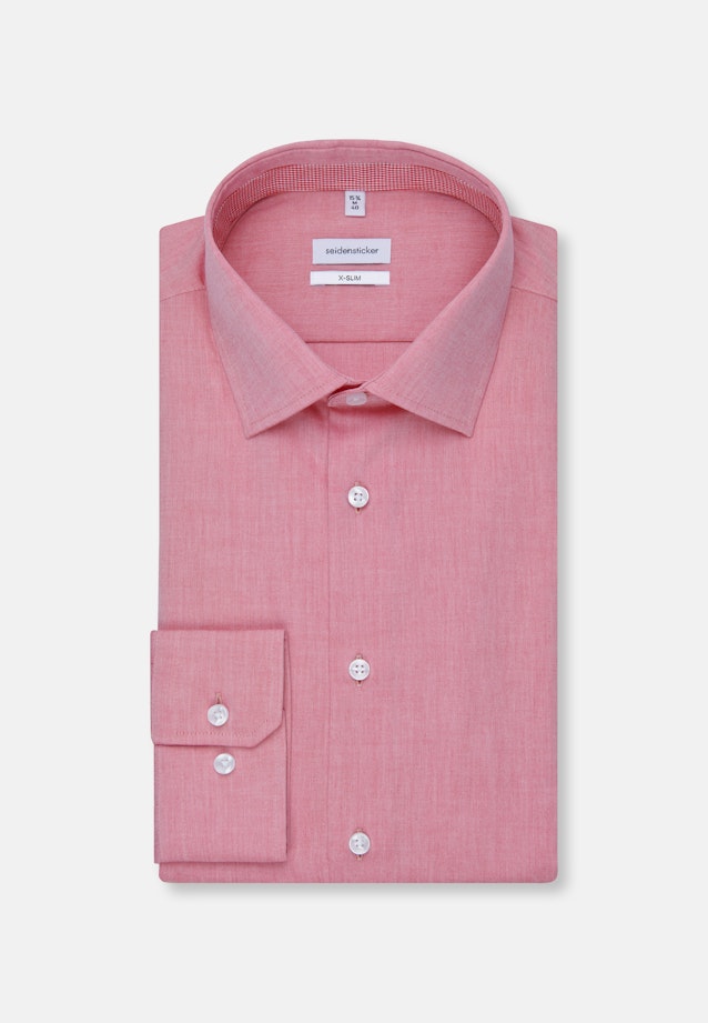 Shaped Business Shirt Plain in Red |  Seidensticker Onlineshop
