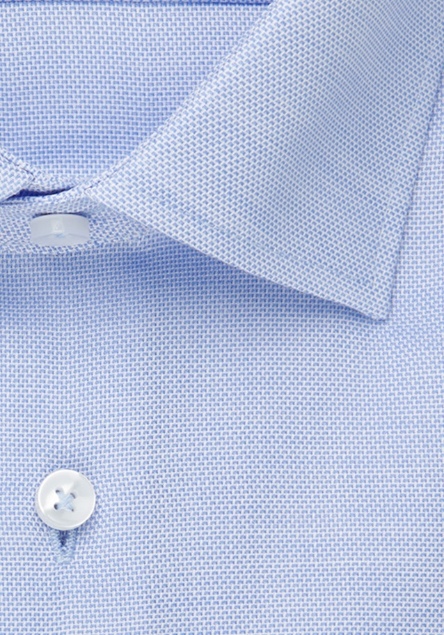 Chemise Business Regular Structuré Col Kent in Bleu Clair |  Seidensticker Onlineshop