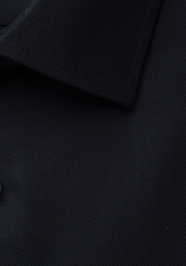 Non-iron Structure Business Shirt in Regular with Kent-Collar in Dark Blue |  Seidensticker Onlineshop