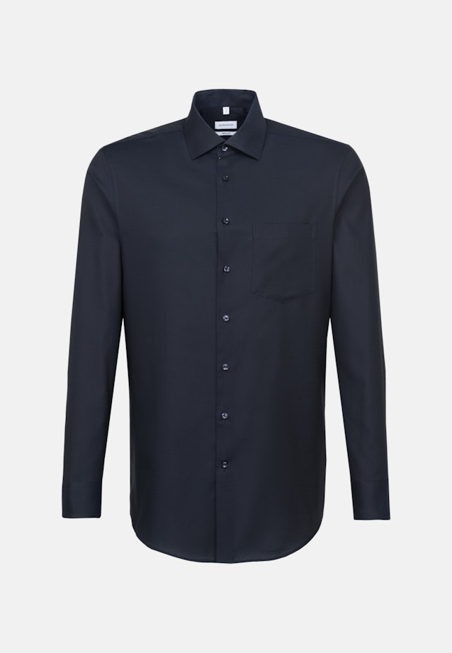 Regular Business Shirt Uni in Dark Blue |  Seidensticker Onlineshop