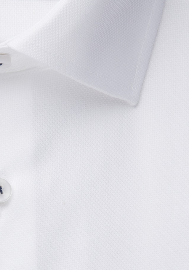 Chemise Business Regular Structuré Col Kent in Blanc |  Seidensticker Onlineshop