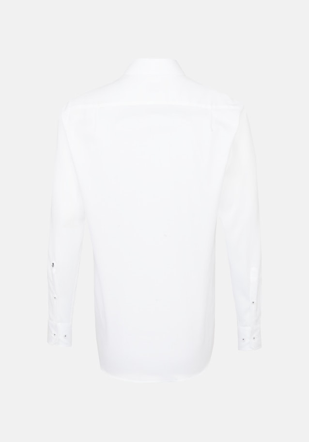 Chemise Business Regular Structuré Col Kent in Blanc |  Seidensticker Onlineshop