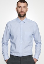 Regular Business Hemd Streifen in Hellblau |  Seidensticker Onlineshop