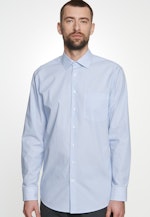 Regular Business Hemd Streifen in Hellblau |  Seidensticker Onlineshop