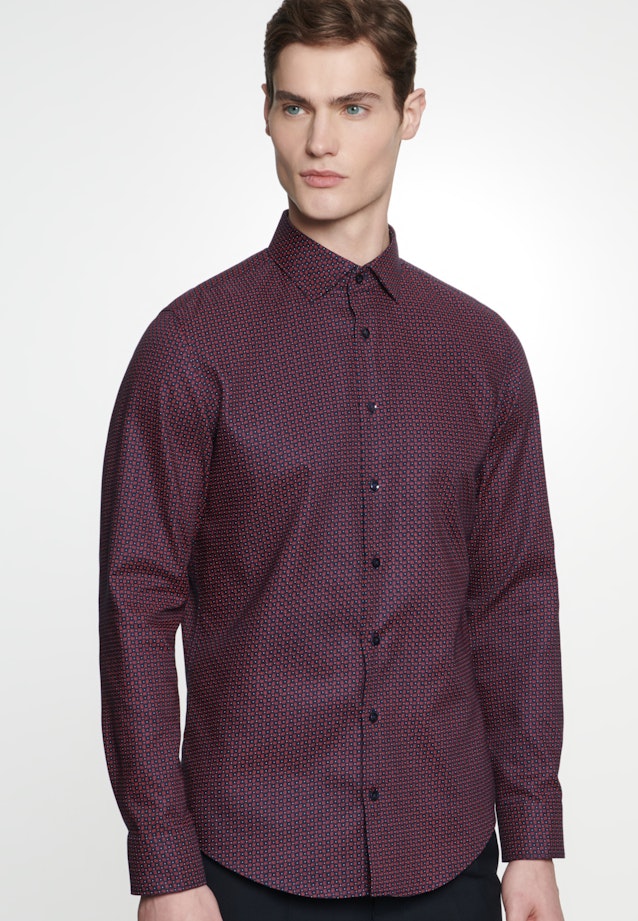 Shaped Chemise Business Imprimé in Rouge |  Seidensticker Onlineshop