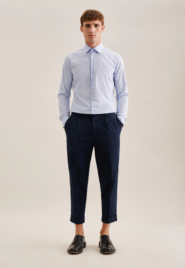 X-Slim Business shirt Check in Light Blue |  Seidensticker Onlineshop