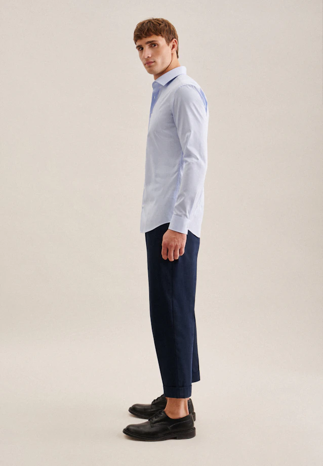 X-Slim Business shirt Check in Light Blue |  Seidensticker Onlineshop