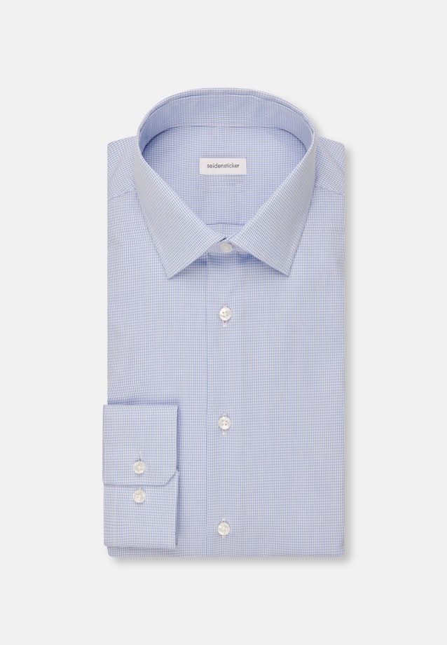 X-Slim Business Hemd Karo in Hellblau |  Seidensticker Onlineshop