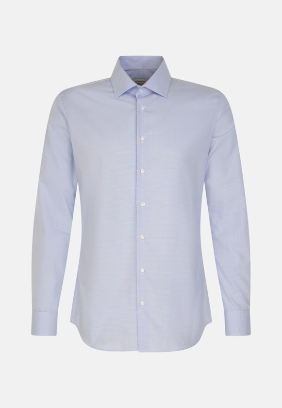 X-Slim Business Hemd Karo in Hellblau |  Seidensticker Onlineshop