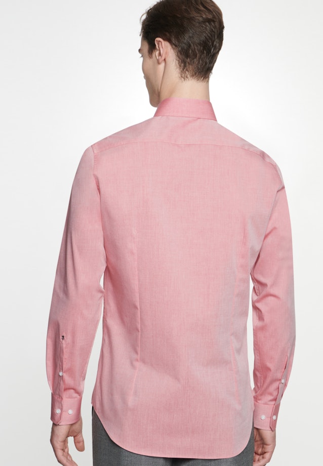 Bügelfreies Chambray Business Hemd in Slim mit Kentkragen in Rot |  Seidensticker Onlineshop