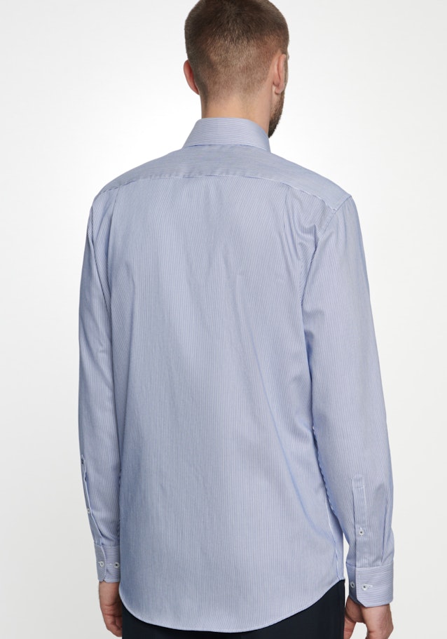 Business overhemd in Regular with Kentkraag in Middelmatig Blauw |  Seidensticker Onlineshop