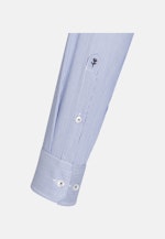 Regular Business Hemd Streifen in Mittelblau |  Seidensticker Onlineshop